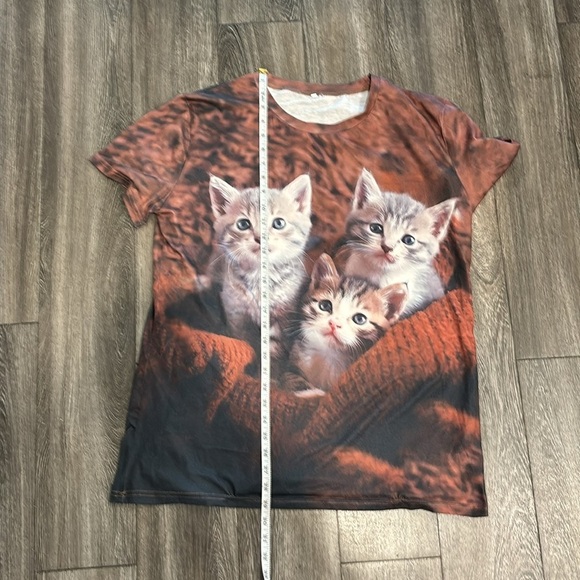 Women’s 3D Cat Print T-shirt! 😻 Size XXL - Picture 4 of 9